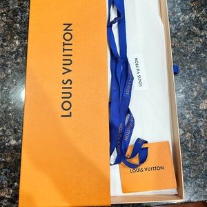 Louis Vuitton tie box with ribbon